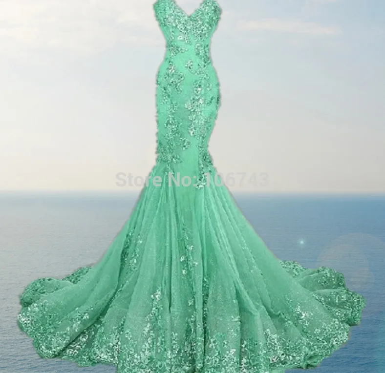 Applicaties Pailletten Lace Prom Luxe Avondjurken Sweetheart Robe De Soiree Mermaid Lange 2021 Echte Foto Bespoke Trouwjurken