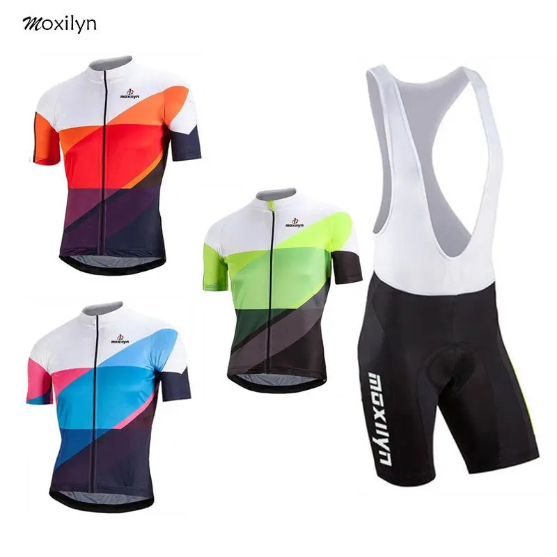 Moxily 2019 Pro Summer Cycling Jersey Set Mountain Bike Clothing MTB Bicycle Clothes Wear Maillot Ropa Ciclismo Men Cycling Set