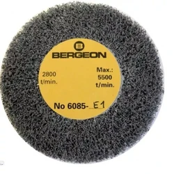 Bergeon 6085-E1 Medium Abrasive Satin Metal Finishing Wheel Watches