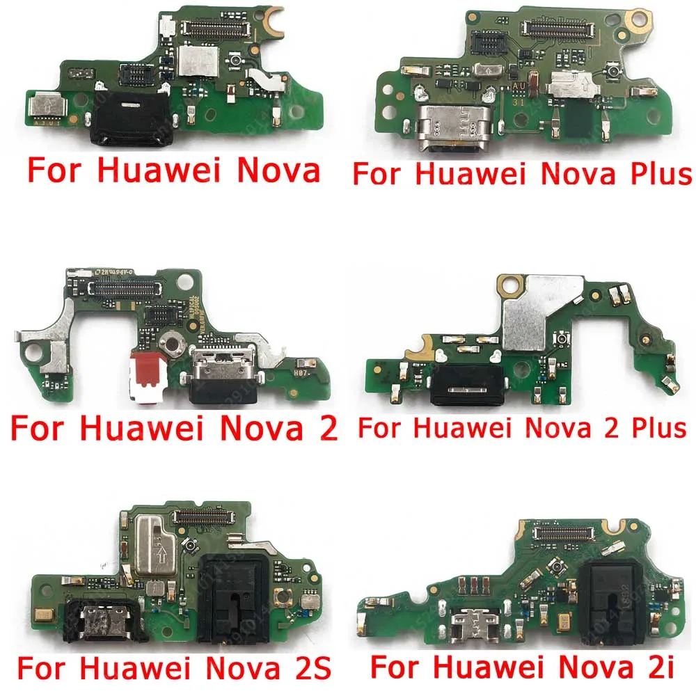 Charging Port For Huawei Nova 2 Plus 2S 2i Charge Board USB Connector PCB Socket Flex Replacement Repair Spare Parts