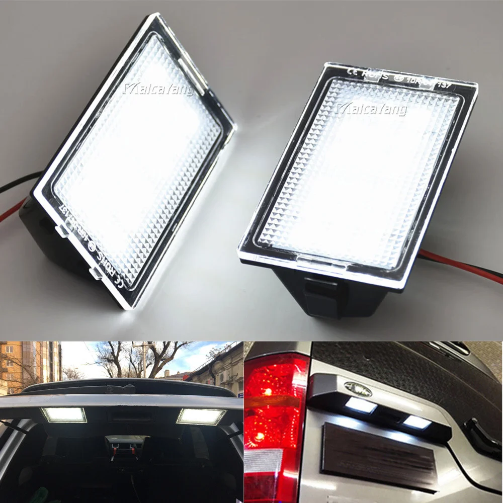 2 Stück LED-Kennzeichenbeleuchtungslampen für Land Rover Discovery 3 LR3 L319 2005-2009 4 LR4 L319 2010-2016 Autozubehör.