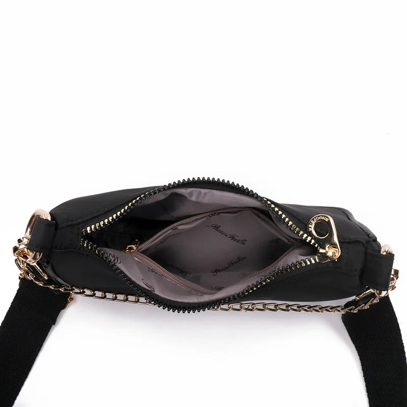 Women\'s Shoulder BagsLuxury Designer Female Bag Waterproof Nylon Cloth Chain Shoulder Crossbody Bags For Women Female Handbag