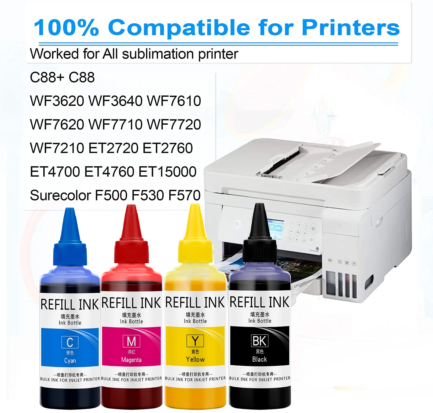 27XL 252XL Sublimation Tinte Für Epson WF-7710 WF-7720 WF-7210 WF-7110 WF-7120 WF-7610 WF-7620 WF-3620 WF-3640 Inkjet Drucker