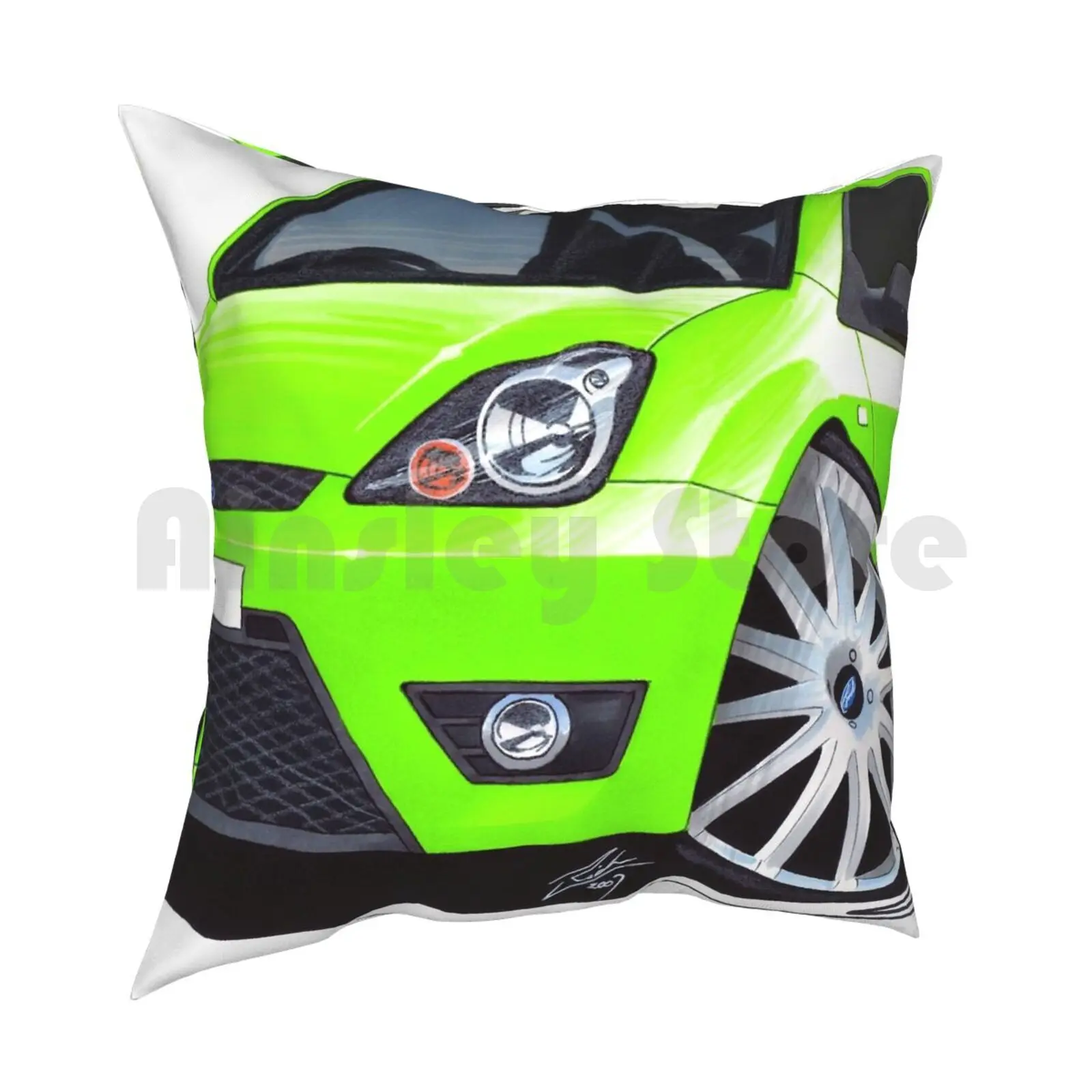 Fiesta Zetec S Celebration Pillow Case Printed Home Soft DIY Pillow cover Car Hot Celebration Sports Anniversary Fiesta