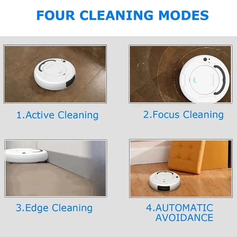 1800Pa Robot Vacuum Cleaner 3-In-1 Smart Sweeping Robot Dry Wet  Smart Floor Cleaner Wireless Cleaner Home Appliance