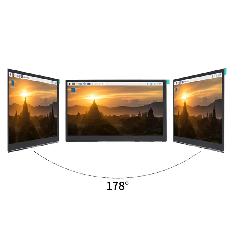 Imagem -04 - Monitor de Tela Lcd com Toque Capacitivo Ips de Polegadas com Suporte para Alto-falante Duplo para Raspberry pi 4b 3b Mais Novo