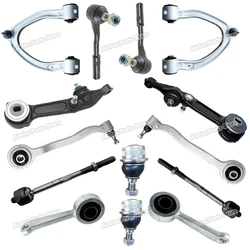 14 PCS Front Suspension Steering Kit Upper Lower Control Arm with Ball Joint For Mercedes Benz W220 S-Class S350 S430 S500