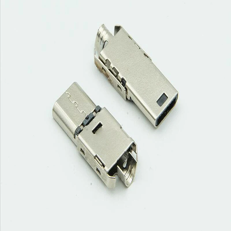 

100PCS Jack Connector Interface For GBM 8Pin Male Plug with Shell Thin mobile phone Connector with Welding Plate