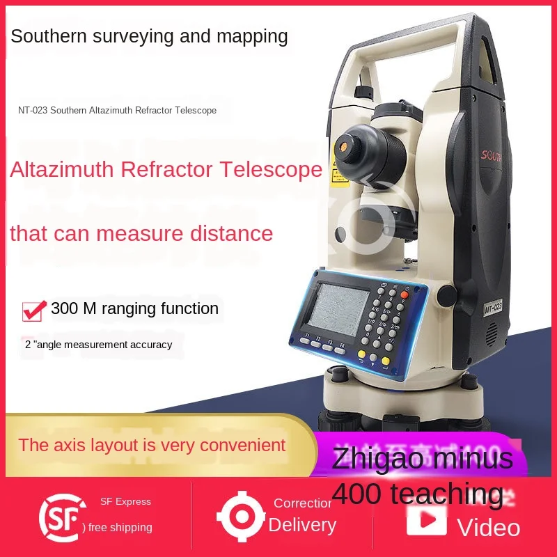 Laser theodolite high-precision electronic  capable of measuring distance with 