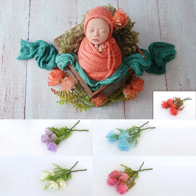 Artificial fake flower newborn photo posing photography props flower arrangement material festival event accessories