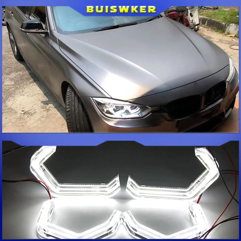 

LED Angel Eyes Halo Rings Car Light Running Lamp DRL For BMW F10 F11 F12 F13 F30 F31 F32 F34 F18 F22 F80 F01 E60 E90 E81 E82 Z4