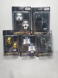 starwars Mandalorian Darth Vade storm trooper R2-D2 C-3PO Chewbacca Cartoon figure head portrait model toys for kids