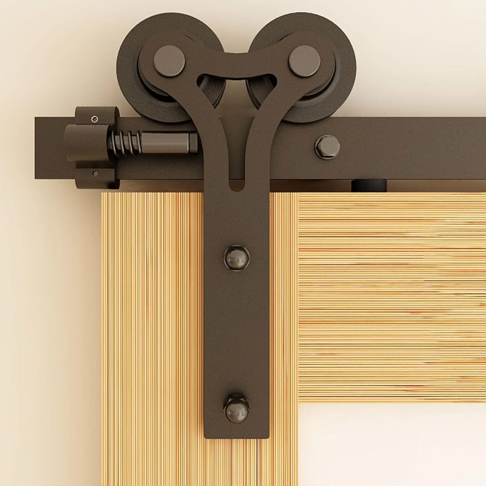 

WOLFBIRD Sliding Barn Door Rail Kits Y Shape Roller Hanger Door Hardware Track with Upgraded Nylon Bearings Stable and Sturdy