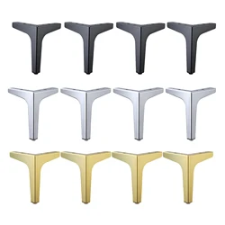 4x muebles de Metal patas de sofá patas de gabinete hierro duradero muebles de Metal accesorios de Hardware mesa de escritorio triangular sofá pata tocador