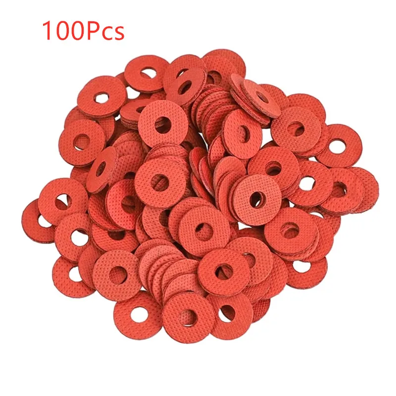 100Pcs Insulation Red Steel Paper Fast bar Paper Gasket Screw Insulation Gasket Fiber Main Board Insulation Washer