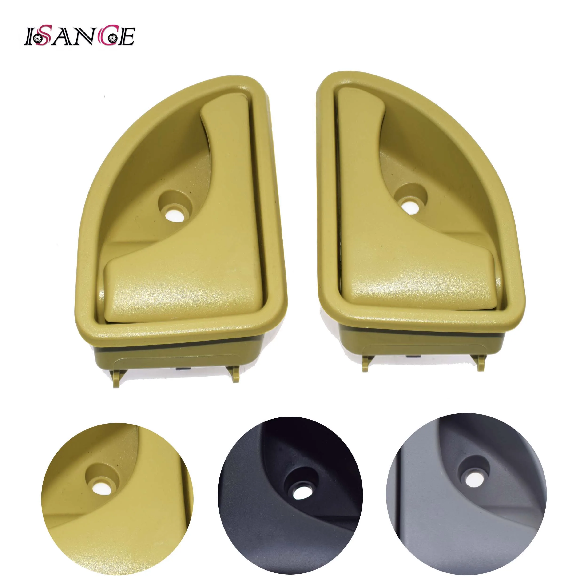 ISANCE 3 Color Interior Door Handle Front Left Right For Renault 1997-2019 Kangoo &1997-2003 Twingo OE# 8200247802 8200247803