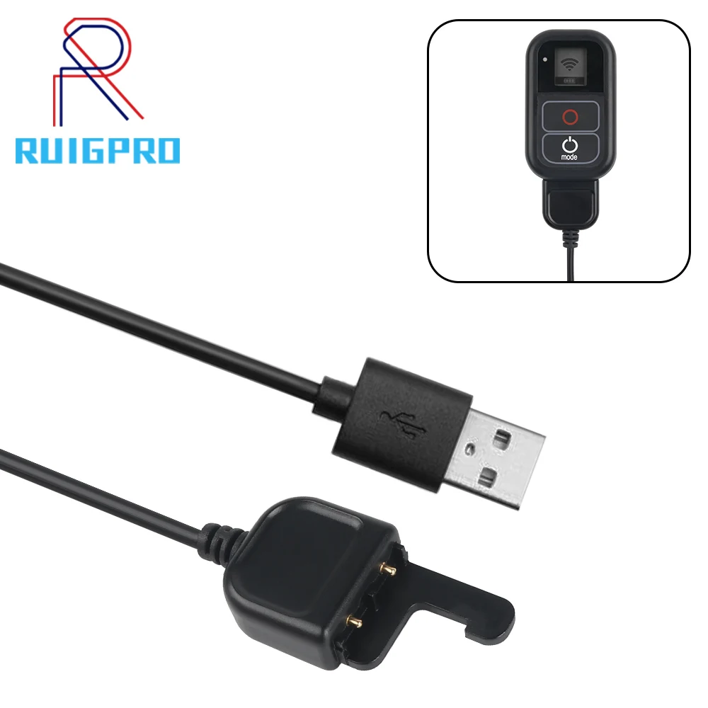 50cm USB Charger Cable for GoPro Hero 8 7 6 5 WIFI Remote Control for Go Pro Wi-Fi Remoter Charging Action Camera Accessory