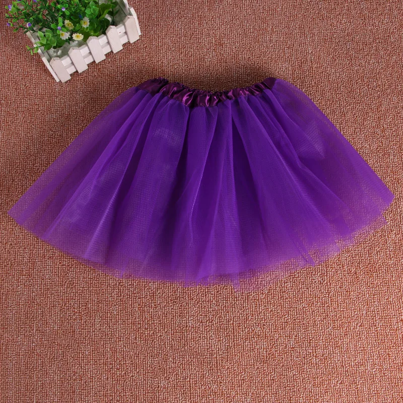 Girls dance skirt children\'s pettiskirt tutu skirt princess three-layer mesh short skirt girls\' wear Princess ballet tutu