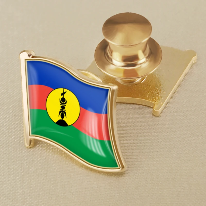 New Caledonia FLNKS of France Flag Brooch Badges Lapel Pins