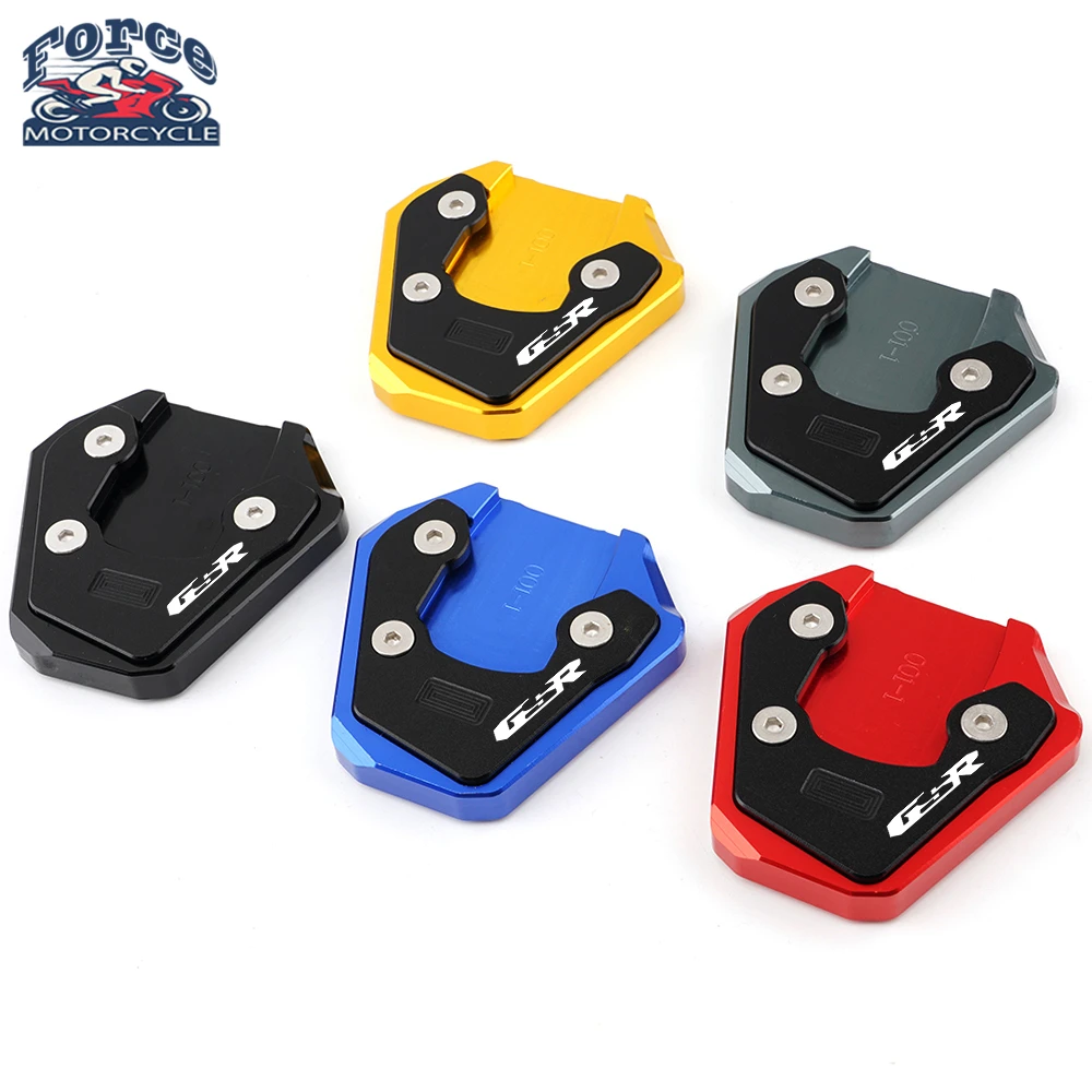 For SUZUKI GSR750 GSR 750 GSXS750 GSXS1000/F GSX-S Motorcycle Kickstand Side Stand Extension Pad Enlarge Extension Support Plate