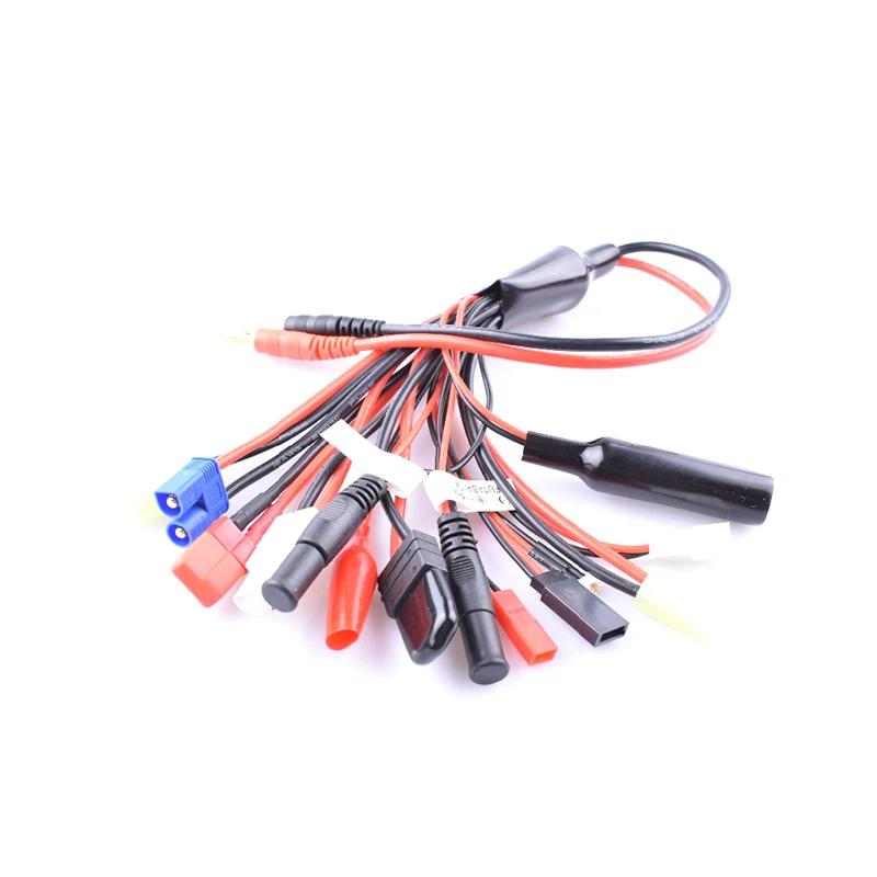 

Зарядное устройство 14 в 1 для аккумуляторов Lipo RC, многозарядный штекер, преобразующий кабель для радиоуправляемых автомобилей, дронов, лодок