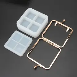 New DIY Clear Dynamic Liquid Square Quicksand Bag Silicone Mold Resin Casting Craft