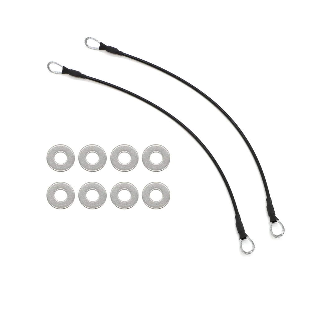 Cables de puerta trasera más largos para Honda Pioneer 700 y 1000, piezas UTV, 2014, 2015, 2016, 2017, 2018, 2019, correa para puerta trasera, 2 uds.