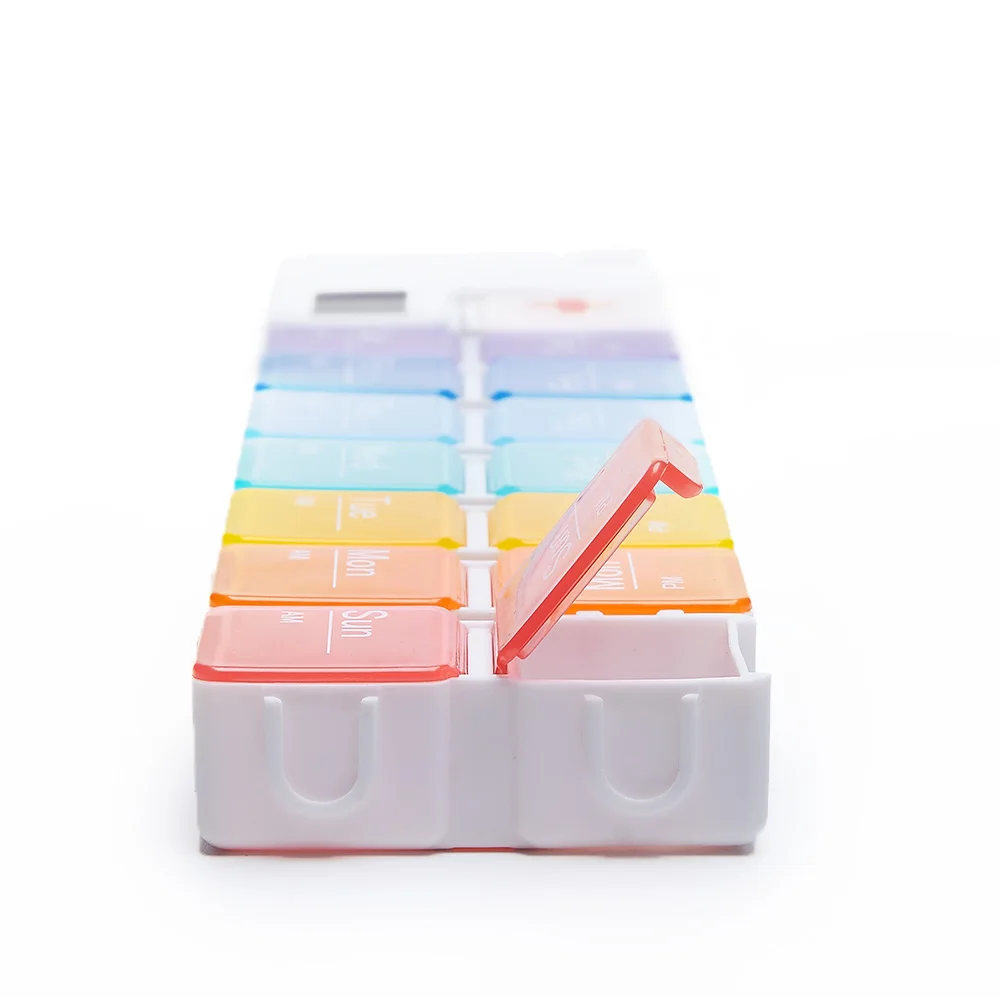 

GREENWON Travel Pill Box Holder Weekly Medicine Storage Organizer Drug Tablet Dispenser Independent Lattice Plastic Pill box