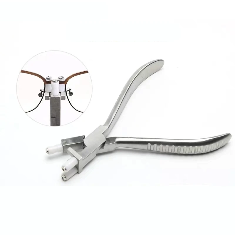 

Stainless Steel Plier Jewelry Nylon Ring Pliers Repair Bracelet Forming Spring Bending Glasses Repair Tools