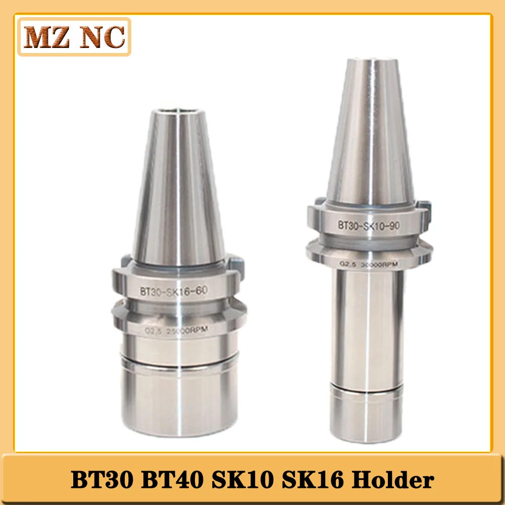 1PCS High precision BT30 BT40 SK10 SK16 60L 90Lhigh speed tool holder collet chuck for CNC machine milling