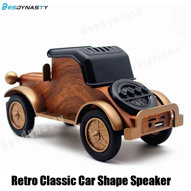 

Retro Classic Vintage Car Shape Speaker Built-in Bluetooth Speaker Portable Wireless Handsfree Speakers Wireless Stereo Soundbar