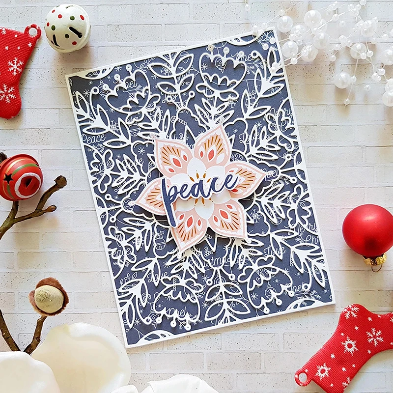 PFS New Layering Metal Cutting Dies Scrapbooking For Paper Making Flower Background Card Frame Stencil Craft Set Dies Cuts