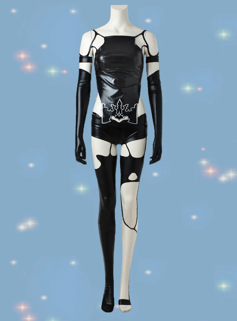 

Game NieR Automata A2 Cosplay Costume YoRHa Type A No. 2 Sexy Cosplay Outfit Women Halloween Black Suit Custom Made