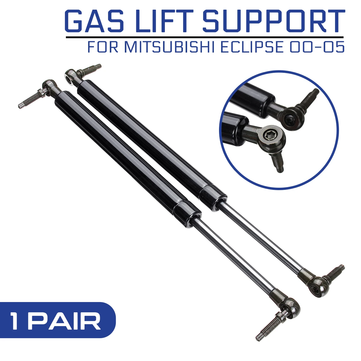 2pcs Car Auto Rear Trunk Gas Charged Spring Lift Supports Props Rod Arm Shocks Strut For Mitsubishi Eclipse 2000-2005