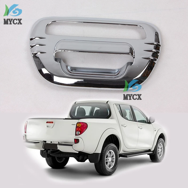 Chrome Tail Gate Cover For Mitsubishi L200 Triton 2006 - 2014 Accessories Plate Rear Gate cover For Mitsubishi L200 Triton