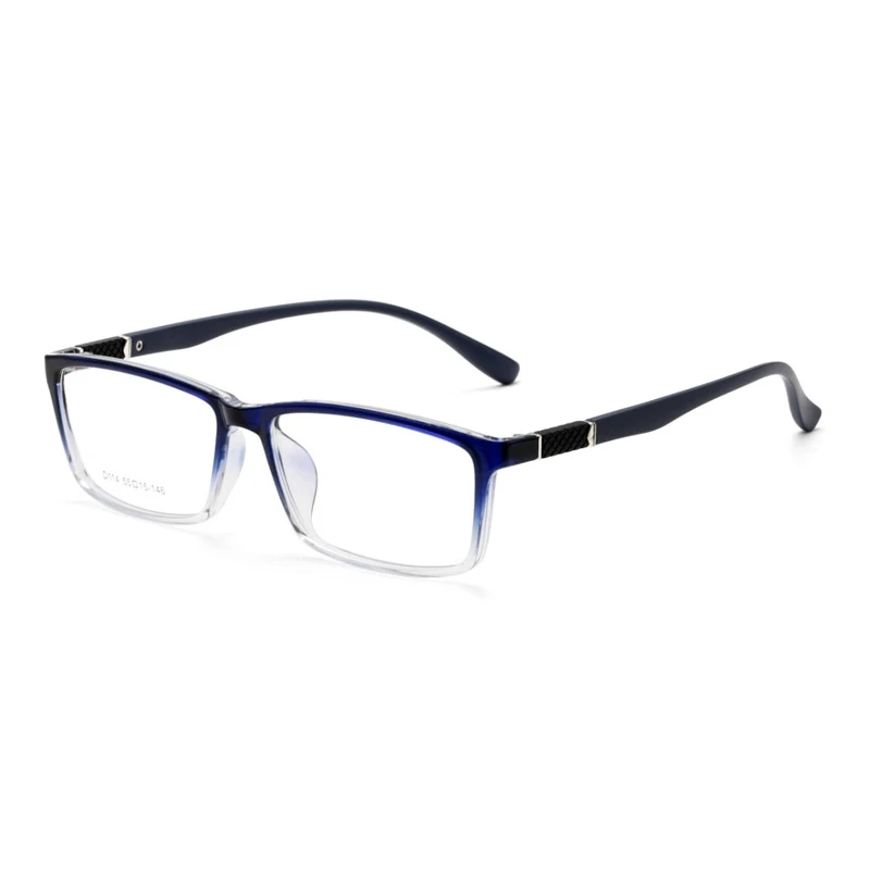 Männer Brille Rahmen Ultraleicht Retro Myopie Platz Mode TR90 Anti-Blau Licht Optische Brillen Rahmen Frauen D114 – Detail 11