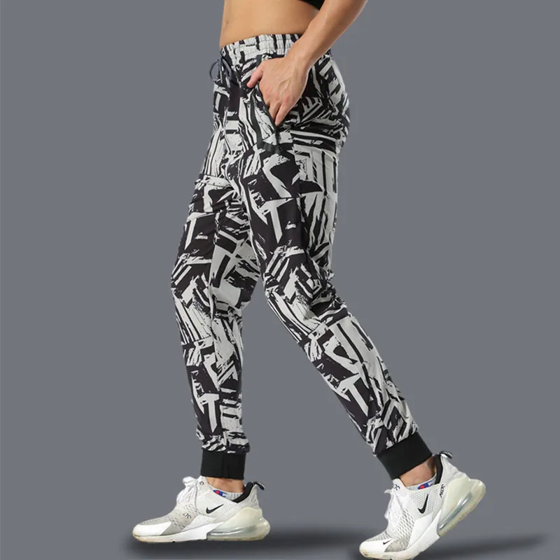 Loose Sports Casual Pants Men's Beam Foot Harem Pants Comics Printed Joggers Pants Mens Hip Hop Casual Trousers