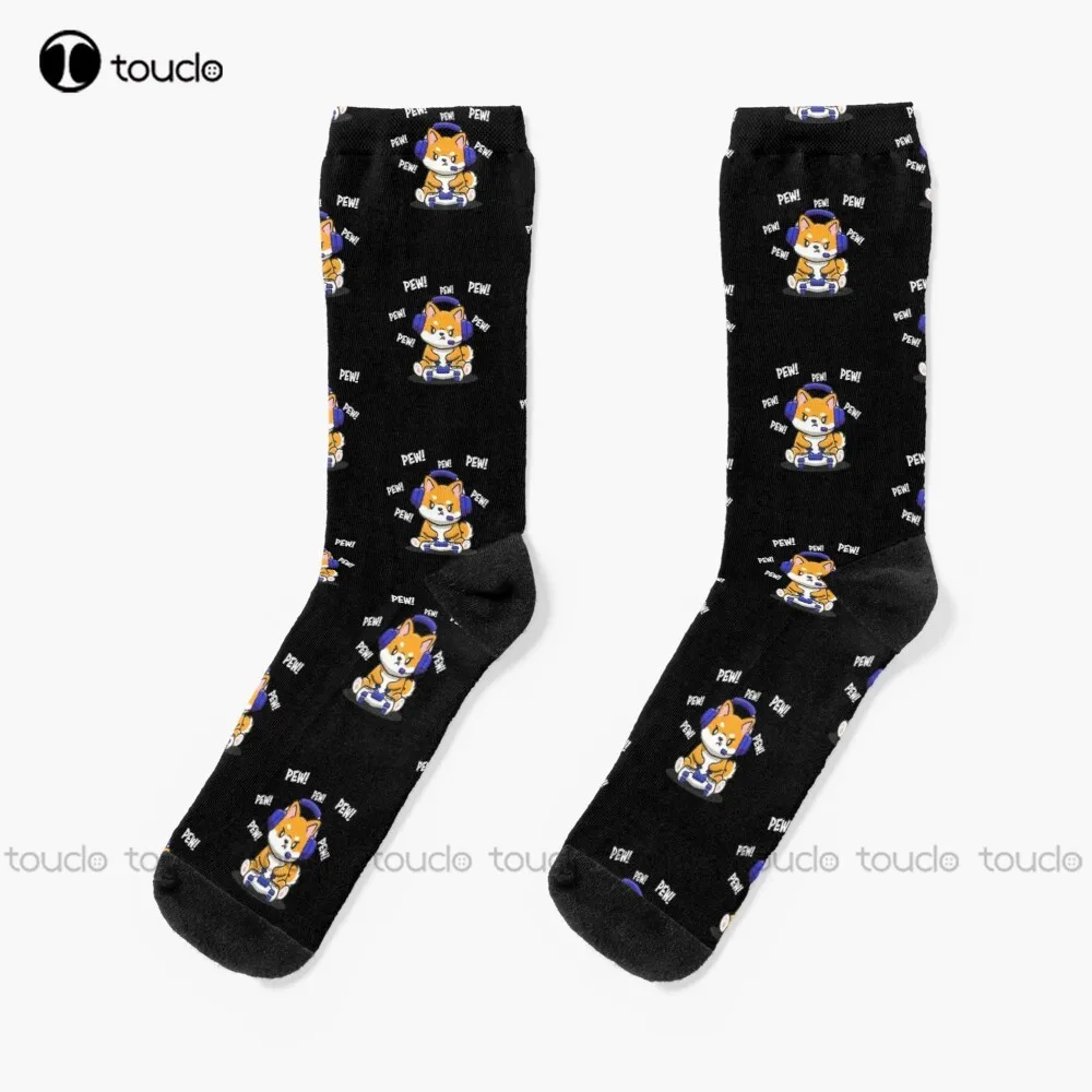 

Shiba Inu Socks Men'S Novelty Socks Unisex Adult Teen Youth Socks Personalized Custom 360° Digital Print Hd High Quality