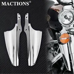 Motorcycle Front Fork Mount Windscreen Deflectors Fairing Windshield For Harley Touring Road King Electra Street Glide CVO 95-23