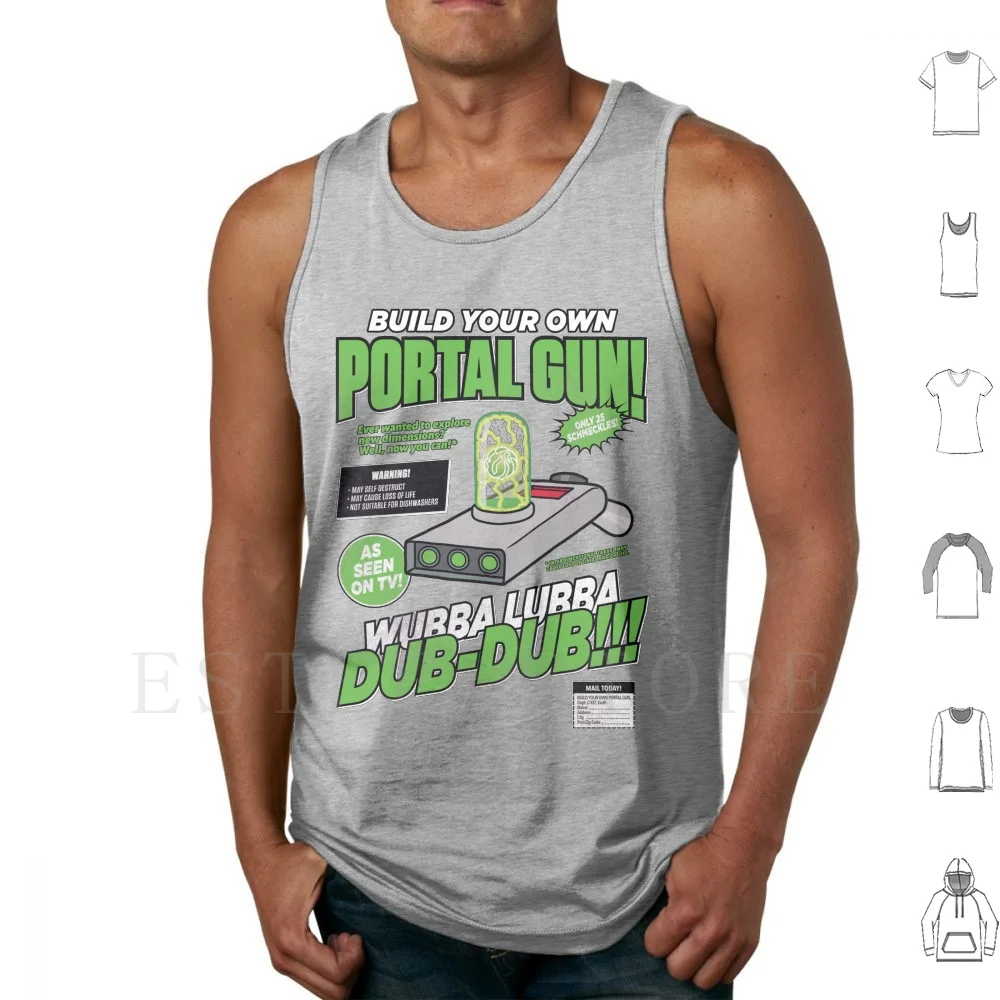 Construye tu propio Portal Gun Tank Tops chaleco sin mangas Portal Gun construye tu propio Retro Vintage Comic Ad Comic Ad Diy