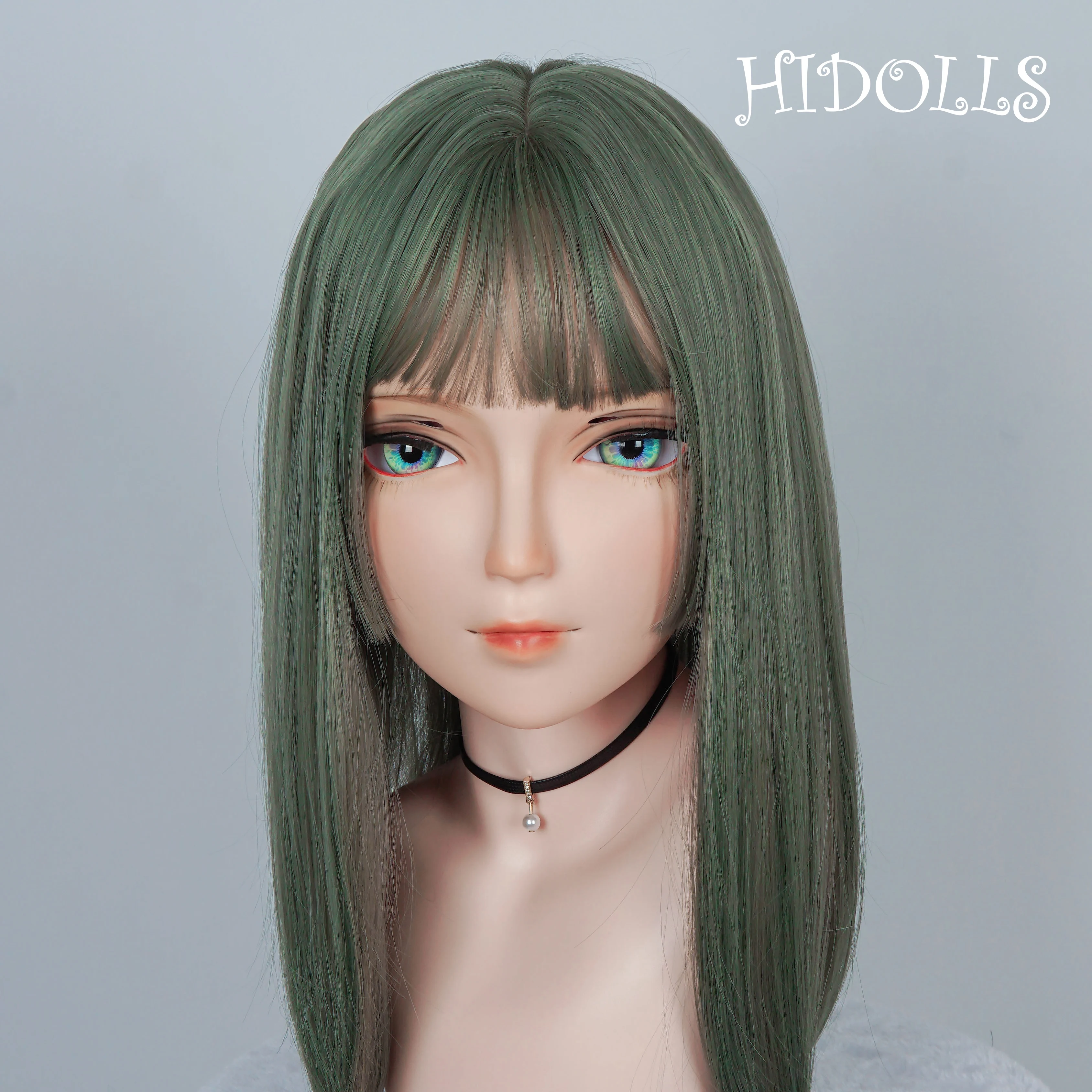 (HD03)HIDOLLS Handmade Female Girl Resin Half Head Cosplay Japanese Role Play BJD Kigurumi Mask Crossdresser Doll Mask