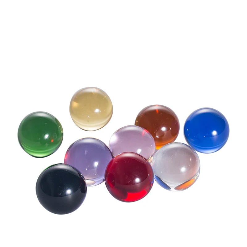 Sfera di cristallo da 20mm, sfera di vetro colorato, artigianato, accessori decorativi, arredamento per la casa, occhiali per fotografia, lente