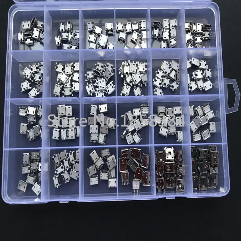

24VALUES V8 mouth plug mixed batch smart phone tail plug 5 needlesl Mixed order New Widely Using Mirco USB Connectors Plug