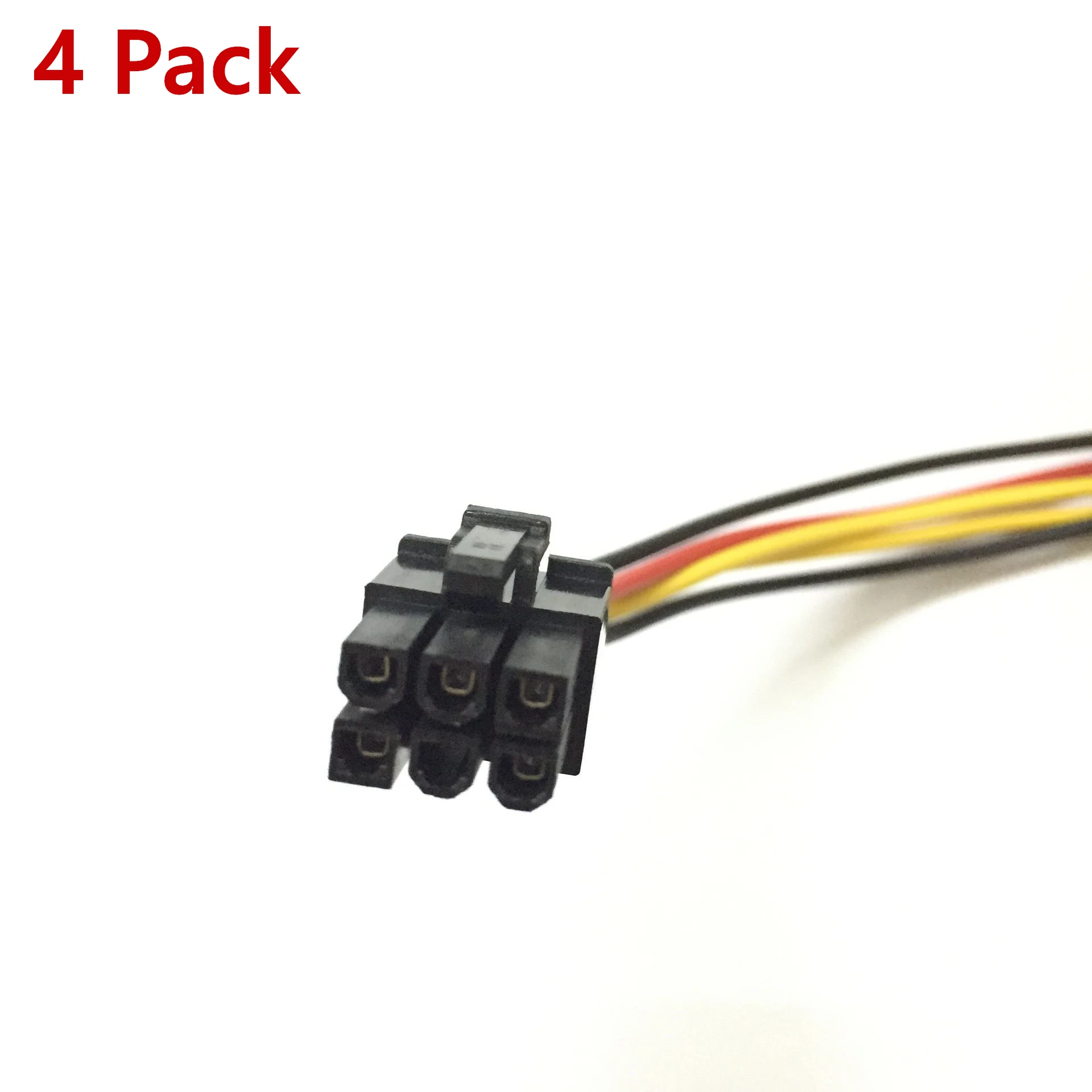 4Pack Molex 4 Pin to 6 Pin PCI-Express Video Card Power Converter Adapter Cable Replacement Wire Line Wholesale