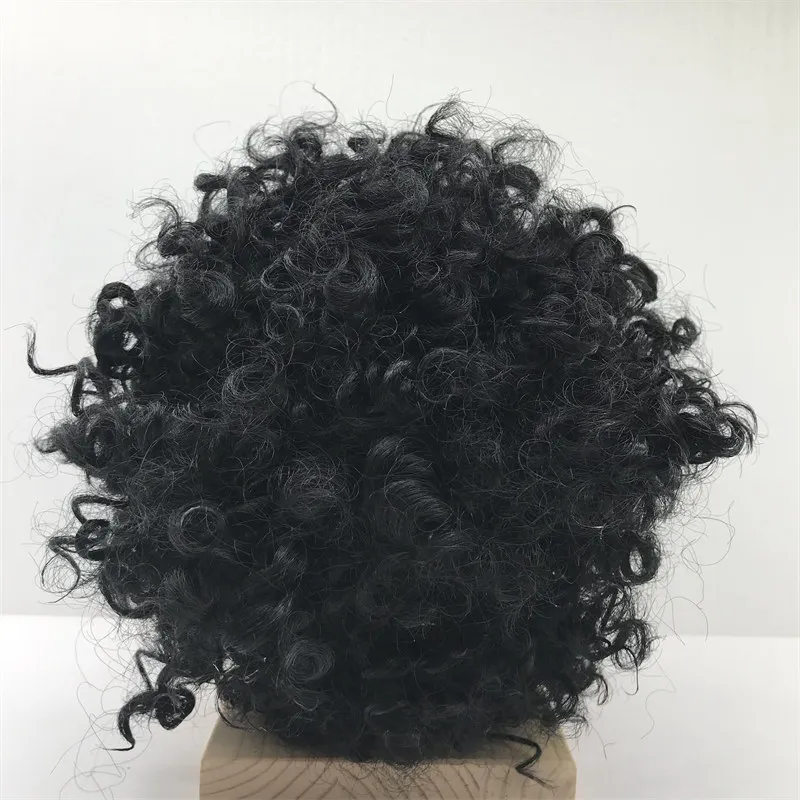 NPK African Style Short Curl Hair For 55-57cm Reborn Girl Doll / Full Silicone Doll Hot Doll Accessories