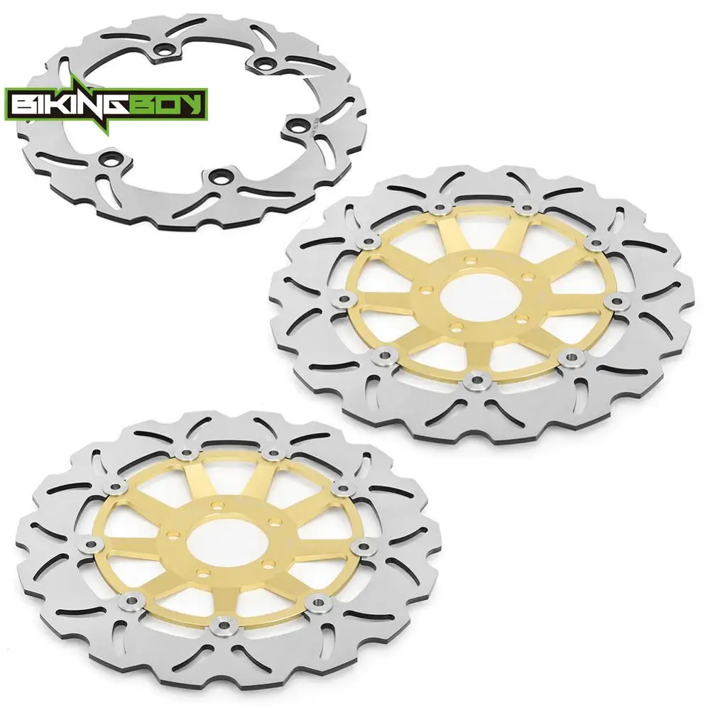 BIKINGBOY Front Rear Brake Disks Discs Rotors For Kawasaki ZR 1100 Zephyr 93 94 95 96 97 98 02 03 04 05 ZR 1100 A 92 93 94 95 99