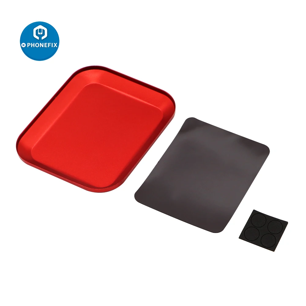 Nueva placa de bandeja de tornillo magnética de aleación de aluminio, herramienta de reparación de modelo Rc para coche trepador de control remoto, barco, Dron, modelo de disco, herramienta sobre orugas