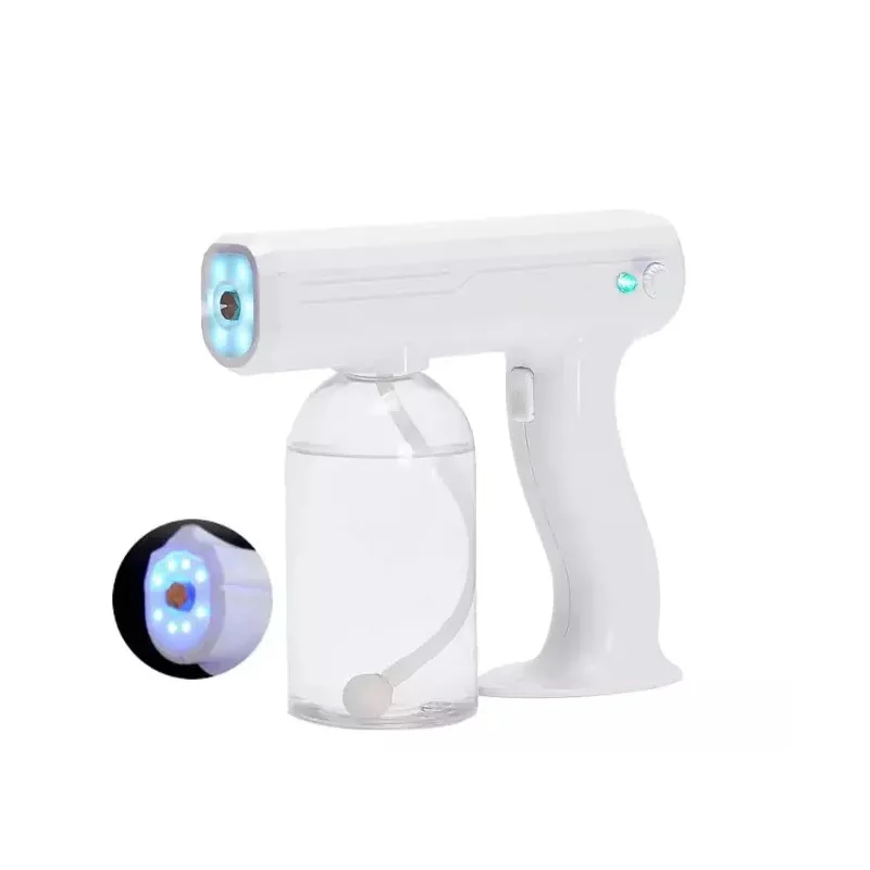 2020 Rechargable Nano Mist Wireless Disinfection Spray Gun Electric Atomizer For Sterilization Disinfection With 8 Light 800ML