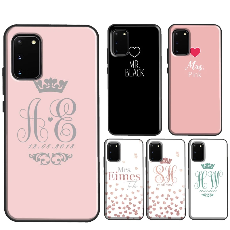 PERSONALISED WEDDING BRIDE GROOM Case For Samsung S20 FE S8 S9 S10 Plus Note 10 Plus Note 20 Ultra S21 S22 Ultra Cover