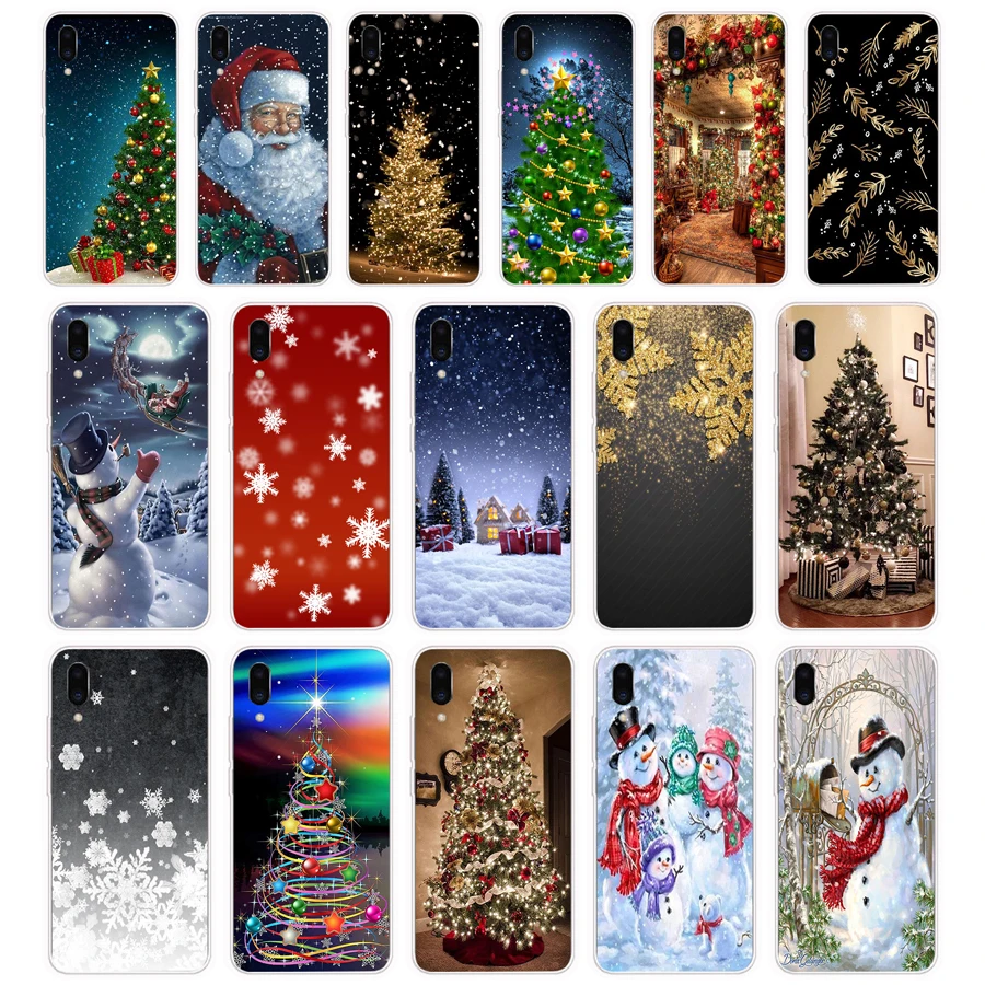 325FG Christmas holiday Tree New Year gift Soft Silicone Tpu Cover phone Case for Meizu Pro 7 Plus X8 C9 Pro Note 9 case